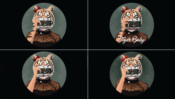 Tiger Baby_logo animation_hand explorations