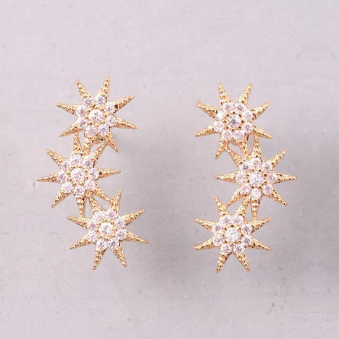 Jewel Star Link Dangle Earrings from Eternal Sparkles