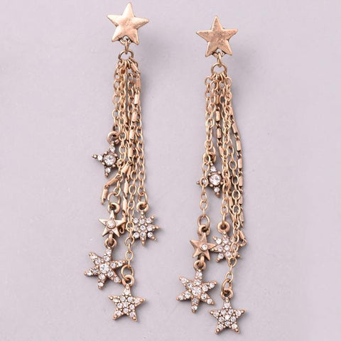  Jewel Star Tassel Earrings from Eternal Sparkles