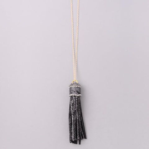 Jewel Wrapped Tassel Necklace from Eternal Sparkles