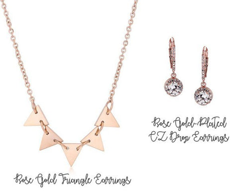 Eternal-Sparkles-Rose-Gold-Plated-Necklace-and-Earrings