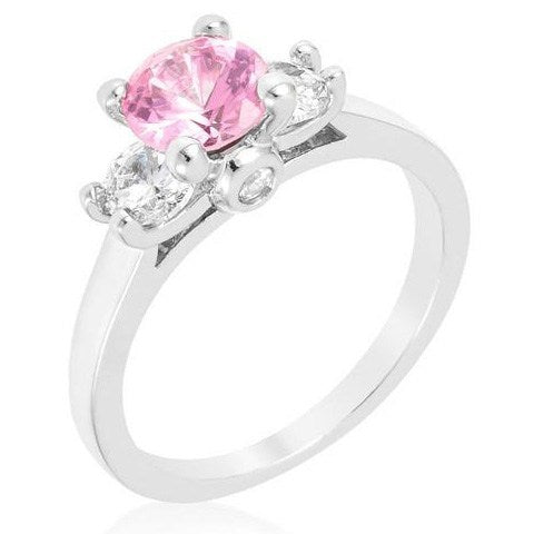 Tre Minimal Pink Ring from Eternal Sparkles