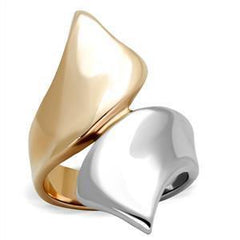 Eternal Sparkles Gold Silver Two-Tone Contemporary Ring 