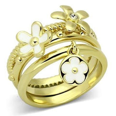 Gold Daisy Ring Set from Eternal Sparkles