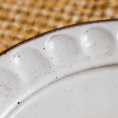 打造生活美學 日本製 水玉刻紋17cm皿 杯子/餐盤/盛皿/日式盤子