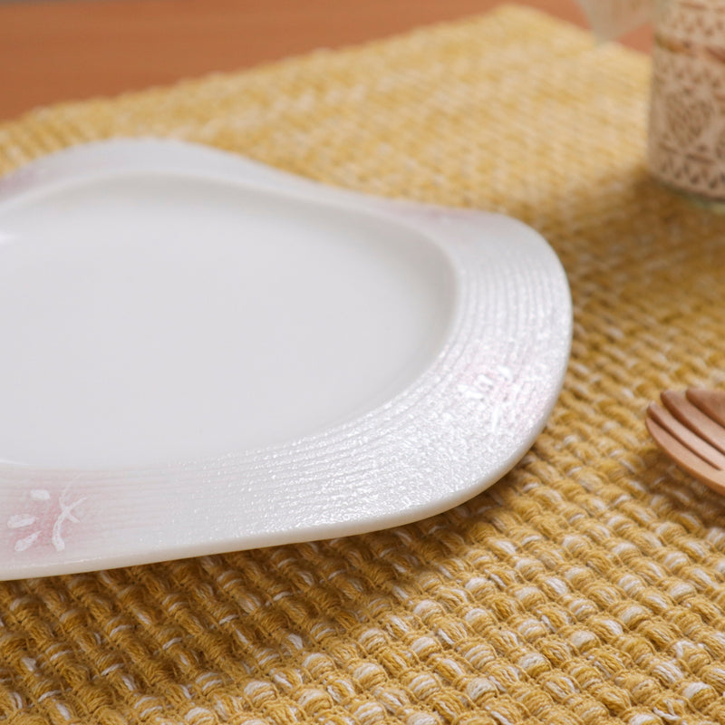 打造生活美學 粉櫻浪邊7吋皿 餐盤/盛皿/日式盤子