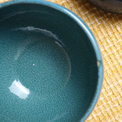 打造生活美學 日本製 窯變藍/綠釉4吋缽 杯子/餐盤/盛皿/日式盤子