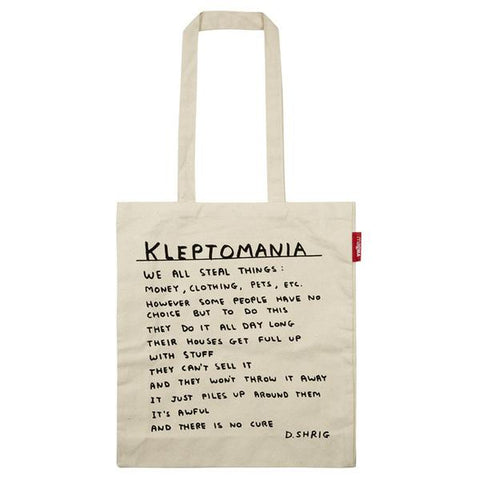 David Shrigley Kleptomania Tote Bag