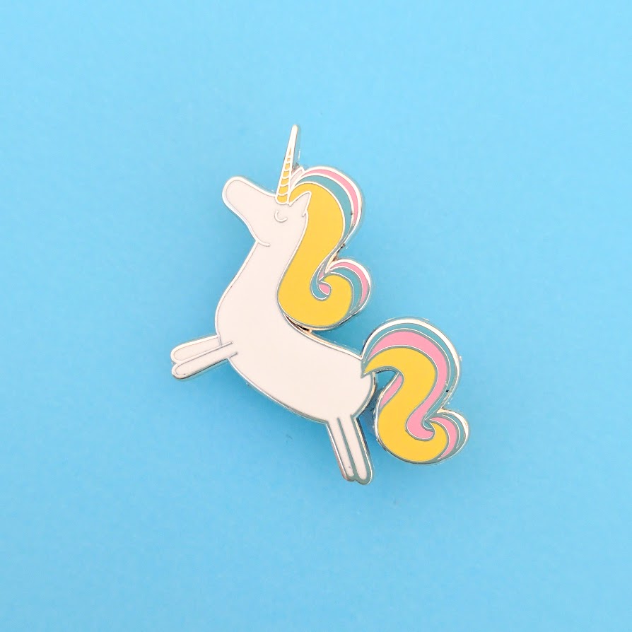 ustudio unicorn enamel pin badge