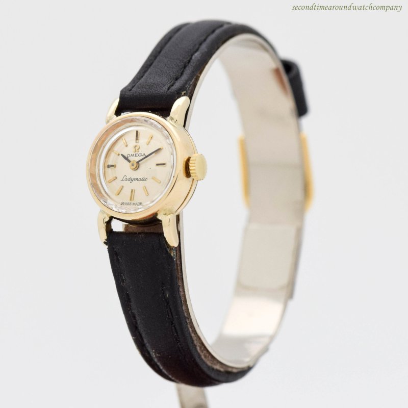 omega ladies gold watch 1968