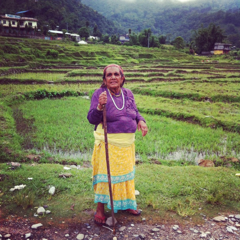 woman in pokhara nepal