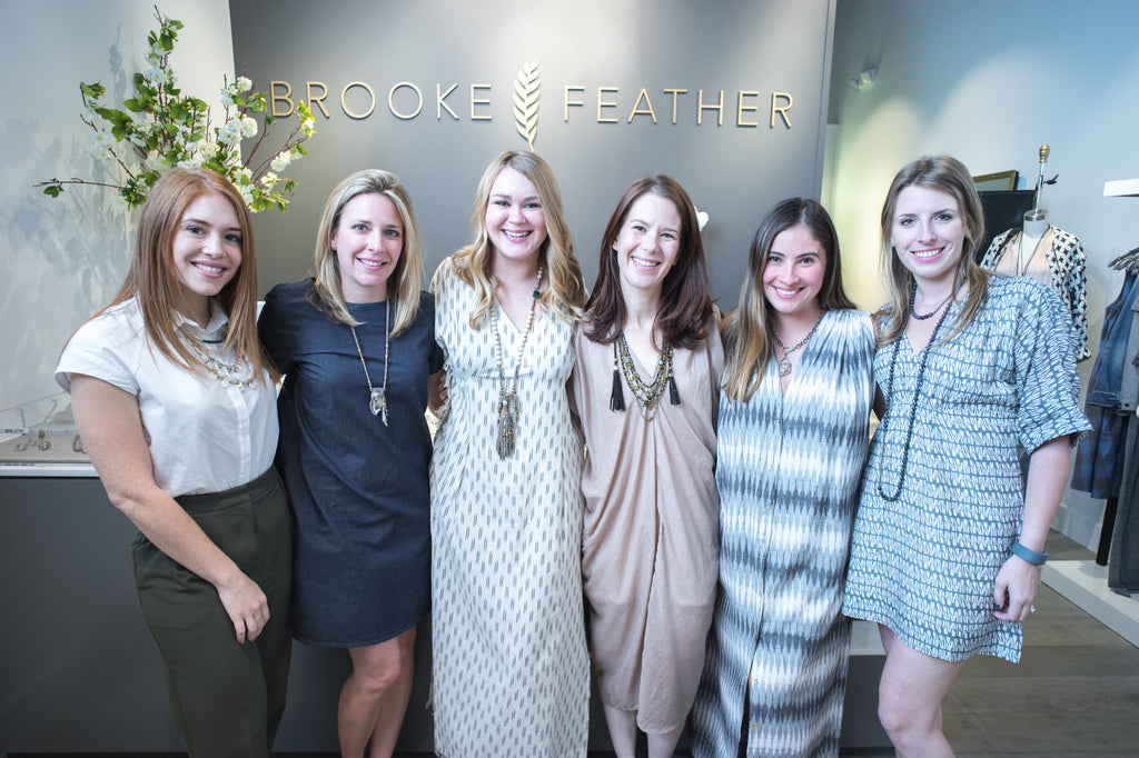 brooke feather mirth caftans launch party