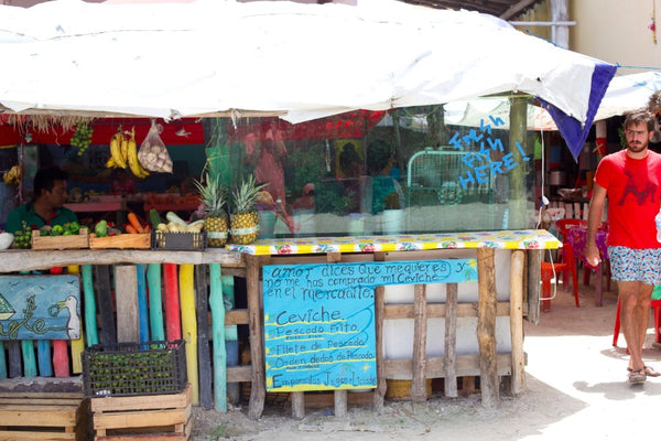 downtown market holbox island mexico