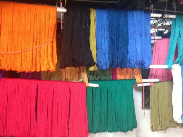hanks of yarn for hand loom weaving in india