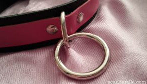 1 Ring Slave Collar with Locking Buckle by Scandarella