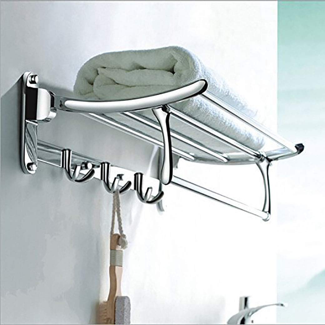 Planet Platinum Stainless Steel Folding Towel Rack for Bathroom (2 ...