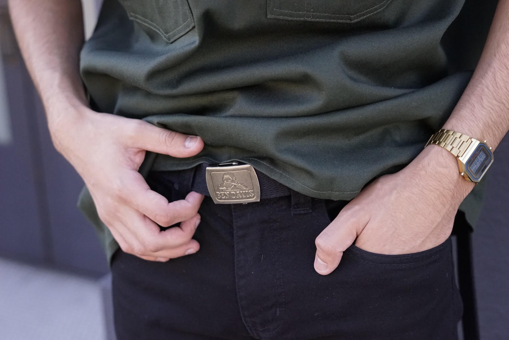 Bend Davis Belt Buckle