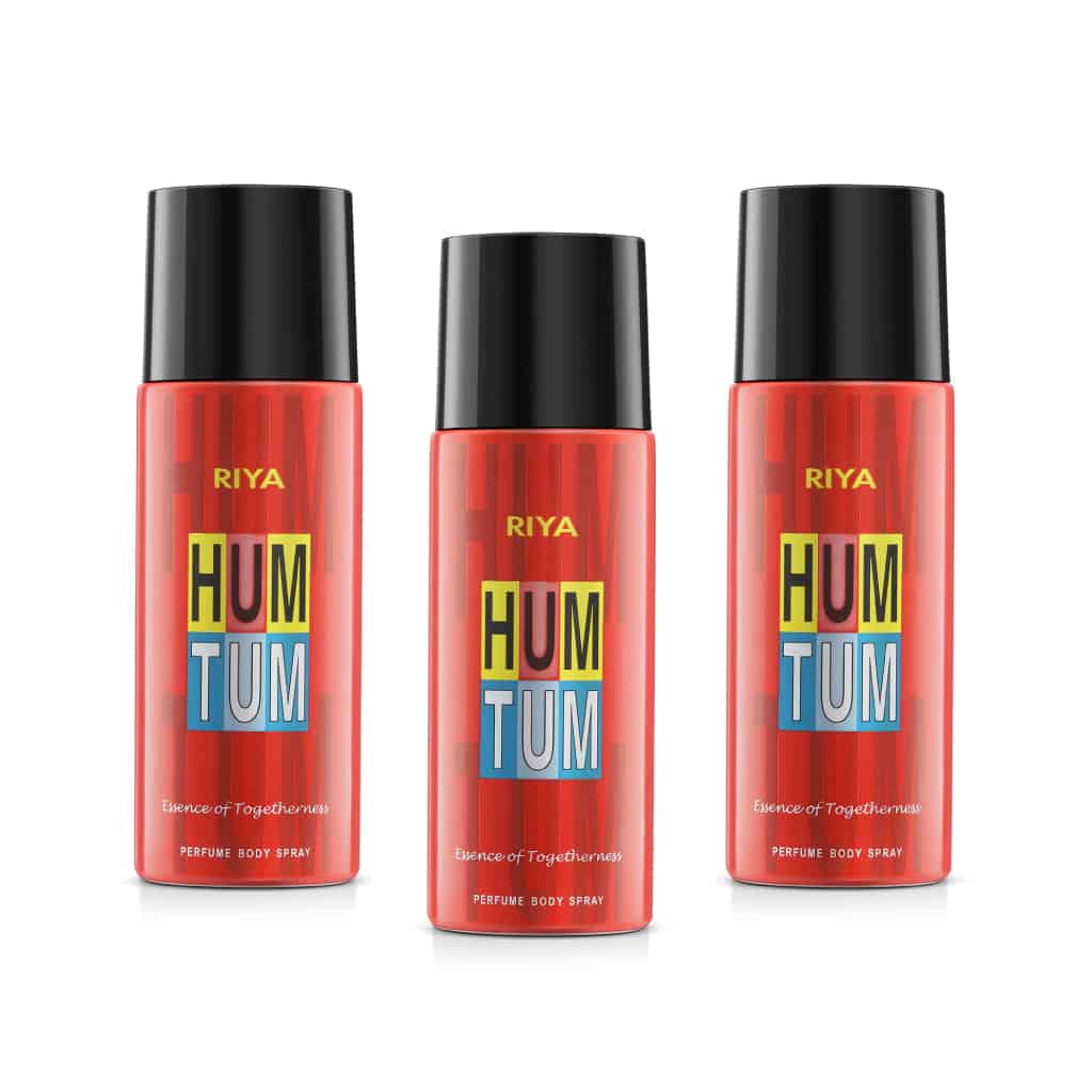 Riya Hum Tum Body Spray Deodorant For Unisex Pack Of 3 150 Ml Each