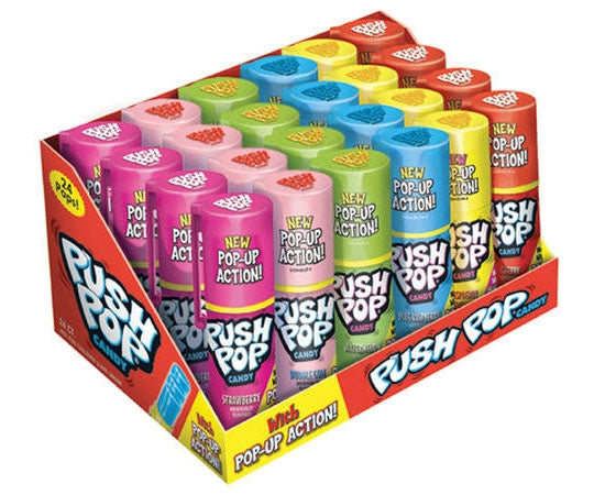 Push Assorted Flavors | Push Pops per Box – The Wholesale Candy Shop