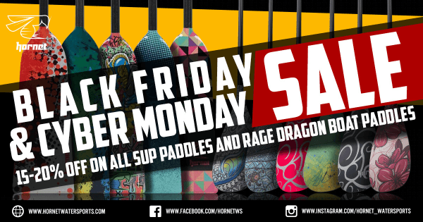 Black Friday SUP Paddle and Dragon Boat Paddle Sale 2018