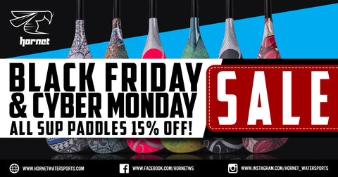 Black Friday and Cyber Monday sale 15% off on all SUP Paddles