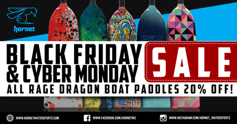 Rage Dragon Boat Paddles 20% OFF on Black Friday