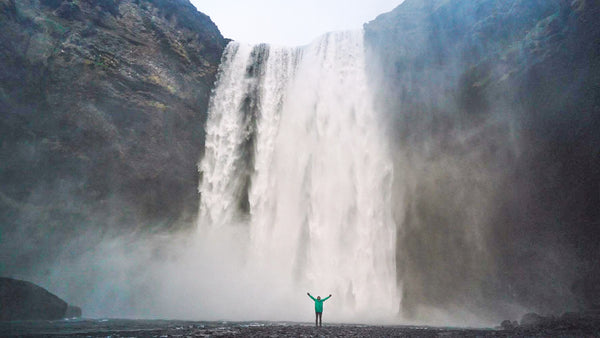 Waterfall Iceland, Rain Jacket, Ember and Earth
