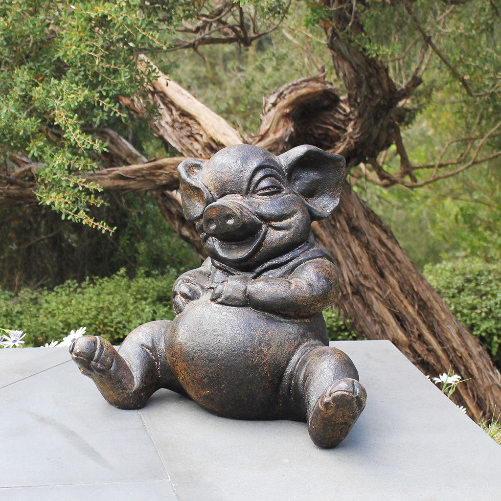 Pig, laughing