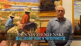Dennis Ziemienski discusses his love of trains in his most recent exhibit at Medicine Man Gallery