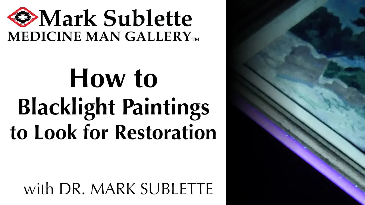 Tips on How to Blacklight Paintings to Look for Restoration