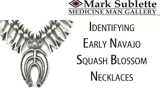 Native American Indian Jewelry: How to Identify Antique Navajo Squash Blossom Necklaces