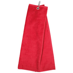 trifold handdoek rood