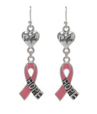 breast cancer earrings