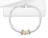 childhood cancer gold bracelet