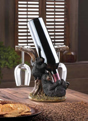 bear wine bottle holder