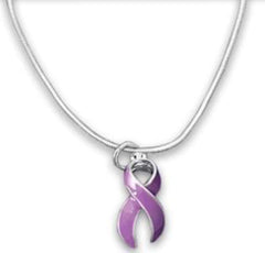 purple awareness necklac