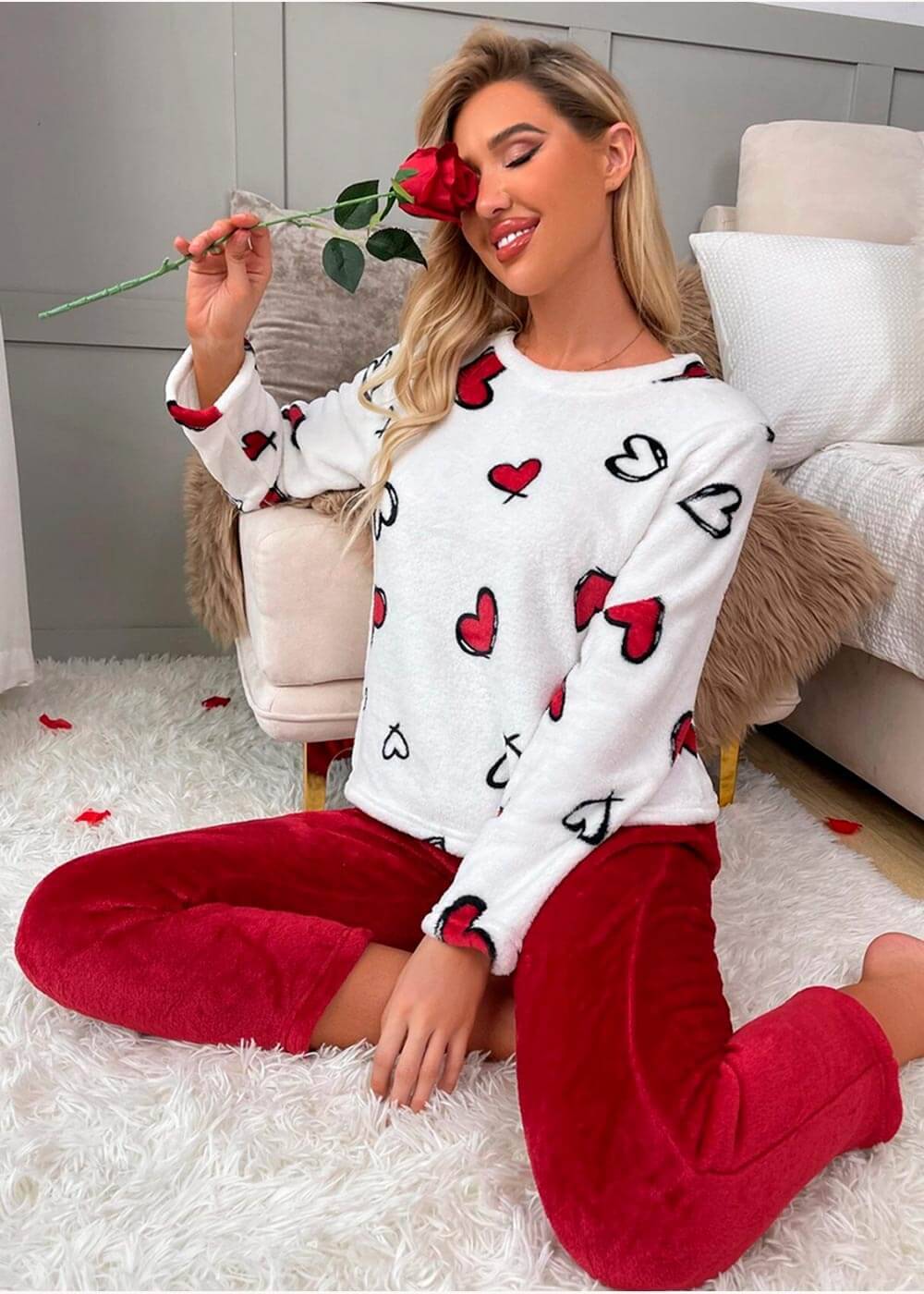 pijama de franela para mujer Beya DFSH0041 Fashion –