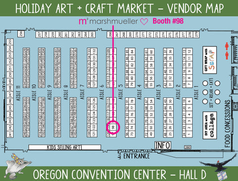 MarshMueller Crafty Wonderland Map Holiday 2016