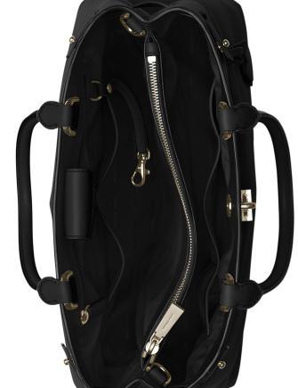 gramercy polished leather satchel