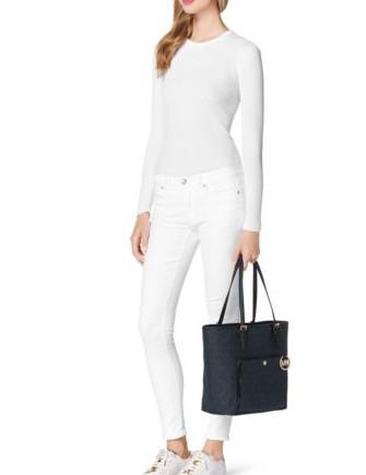 michael kors jet set snap pocket tote