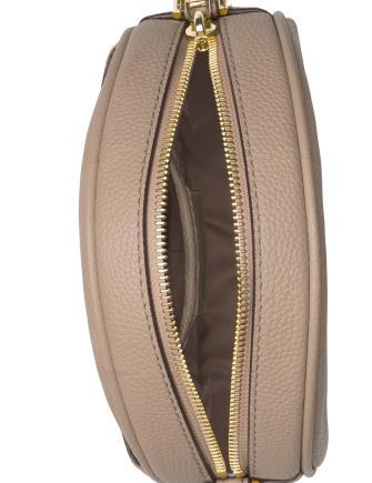 michael michael kors pebble leather circle canteen crossbody