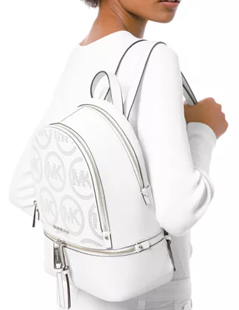 michael michael kors rhea small leather backpack