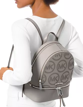 michael kors rhea leather backpack