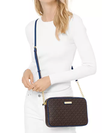 michael kors jet set large east west crossbody