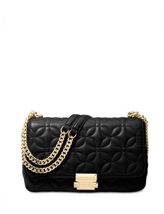 michael kors black floral bag