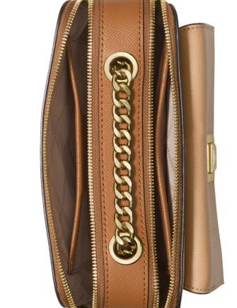 sylvia crossgrain leather double zip crossbody