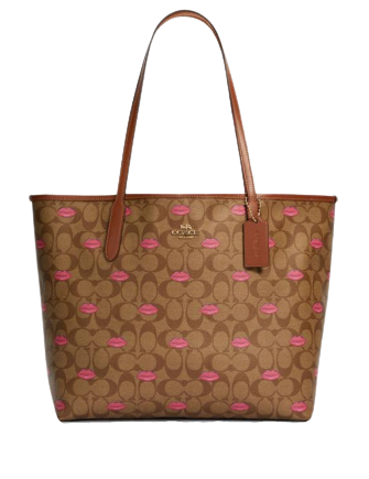 coach lips tote