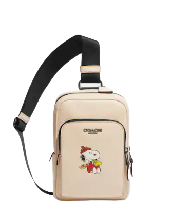 Coach Coach X Peanuts Track Pack 14 With Snoopy Motif