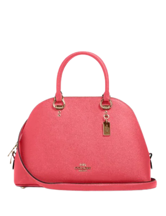 coach katy satchel electric pink