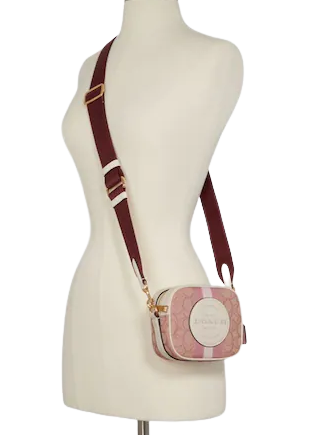 COACH Exclusive jacquard circular handbag charm